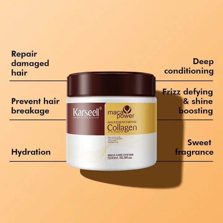 🔥Hot Sale 47% OFF 🔥Karseell Maca Power Collagen Hair Mask